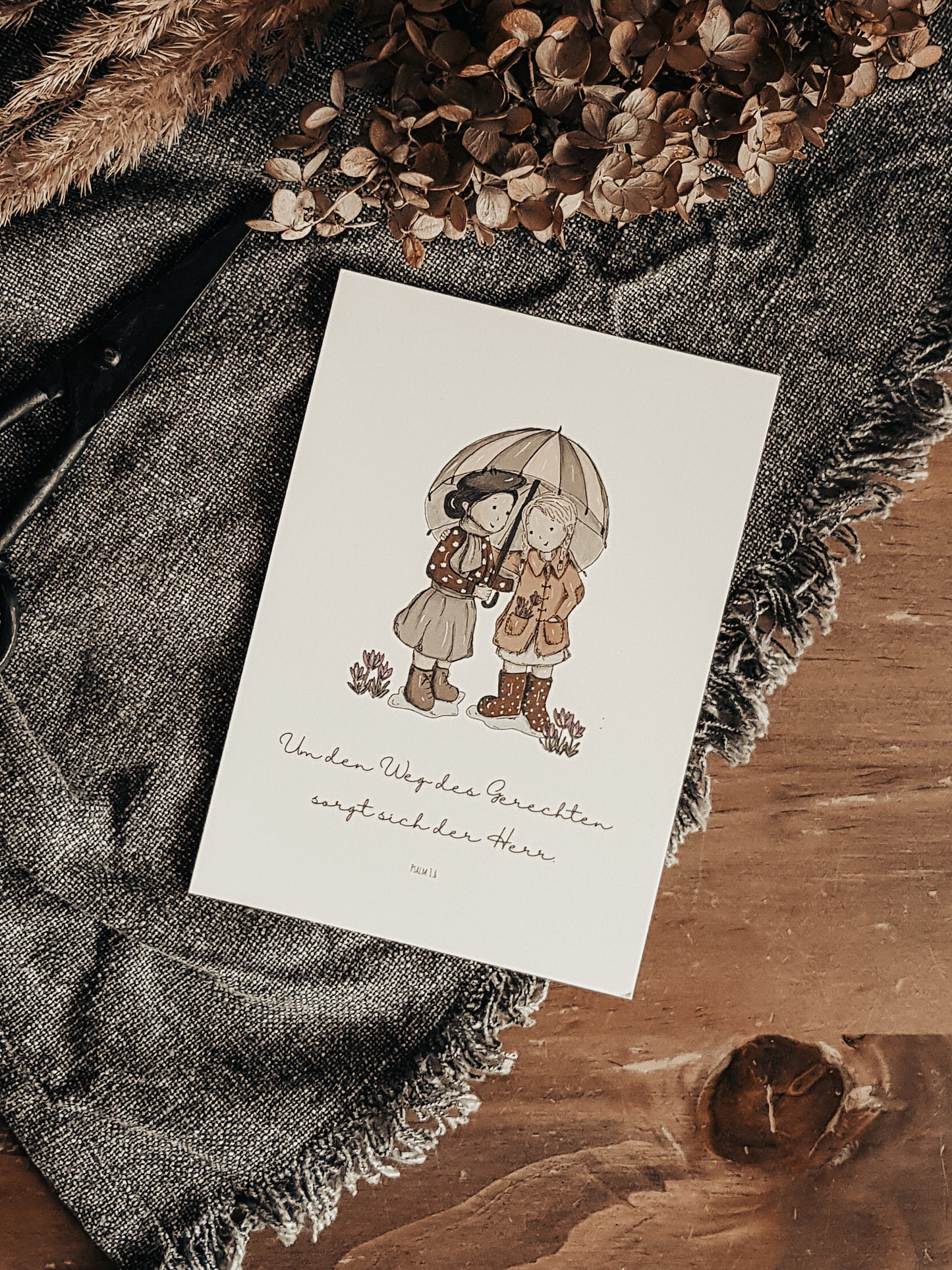 Postkarte “Um den Weg des Gerechten”