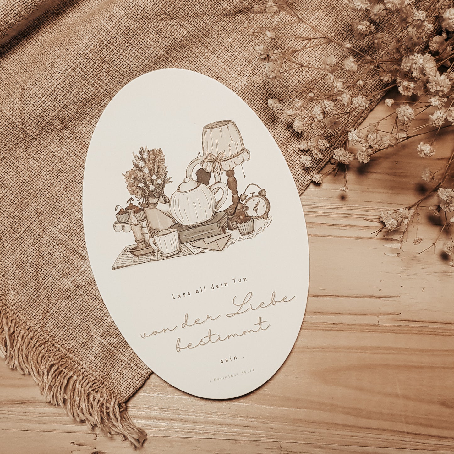 Postkarte “Von der Liebe bestimmt"