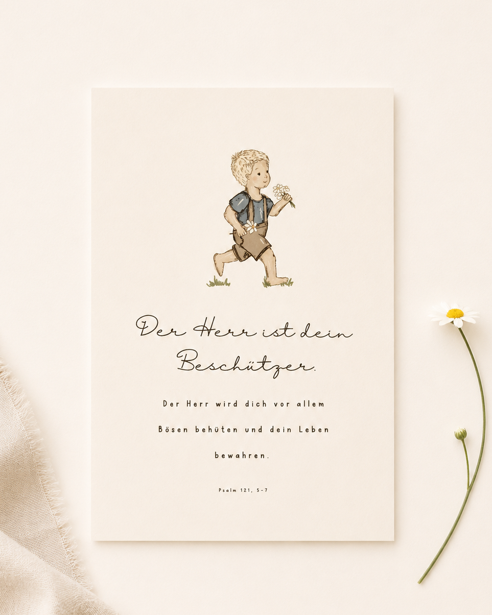 Poster “Segenswunsch Junge”