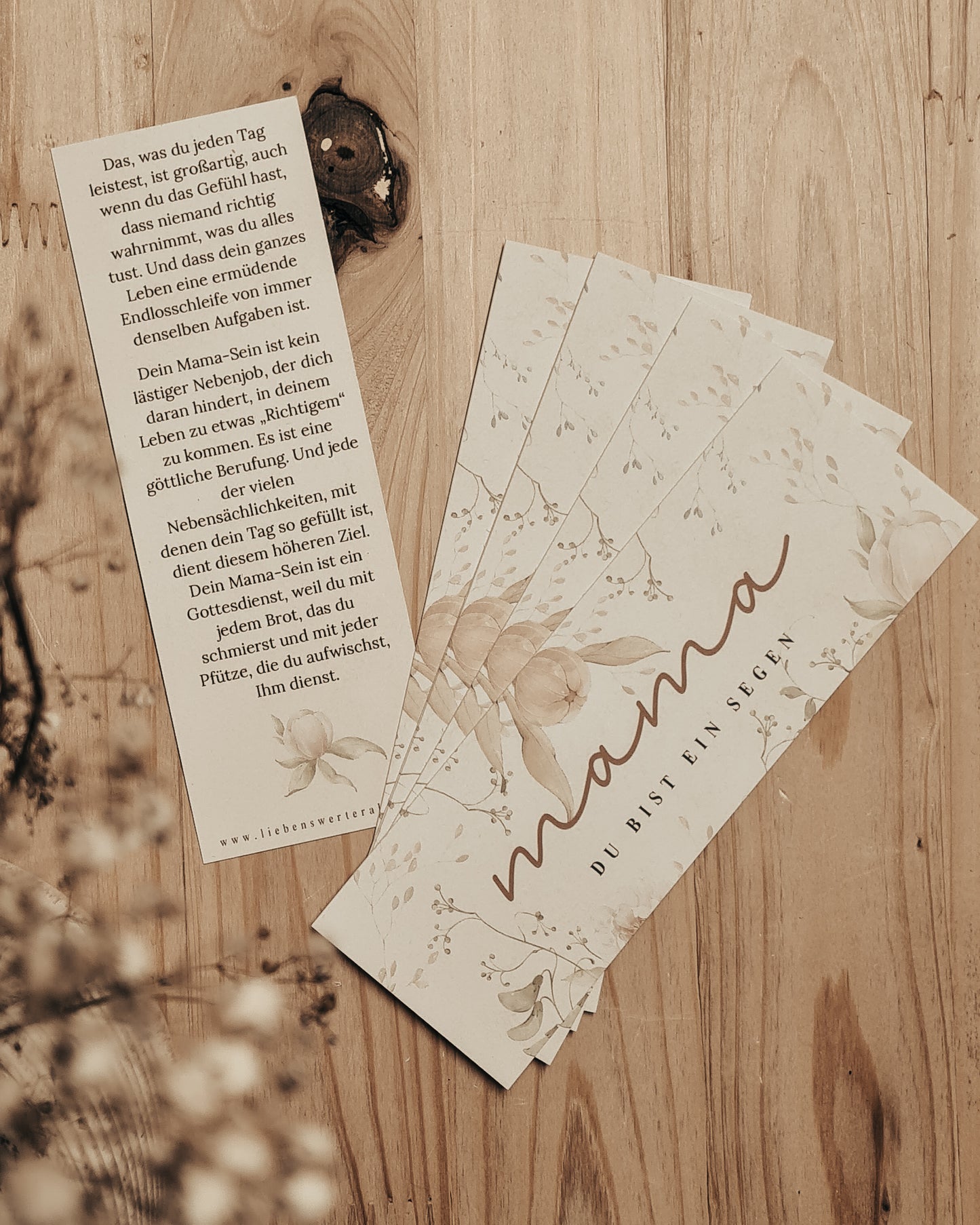 Lesezeichen-Set "Mama"