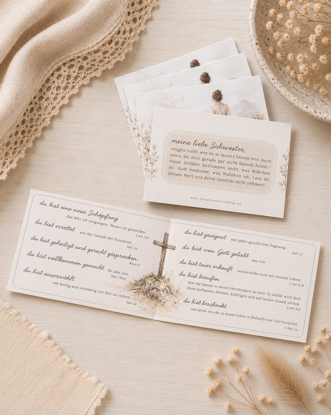 Flyer-Set "Göttliche Wahrheiten" für Frauen
