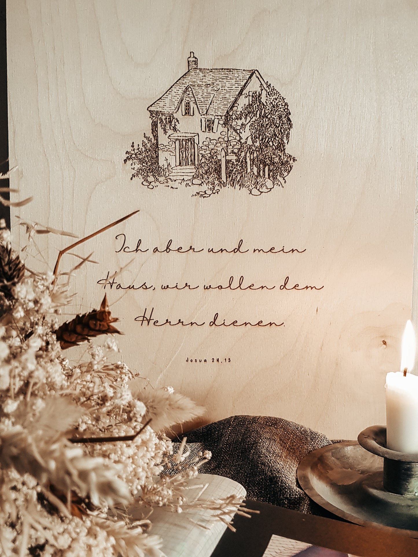 Holzposter A3 “Josua 24,15”