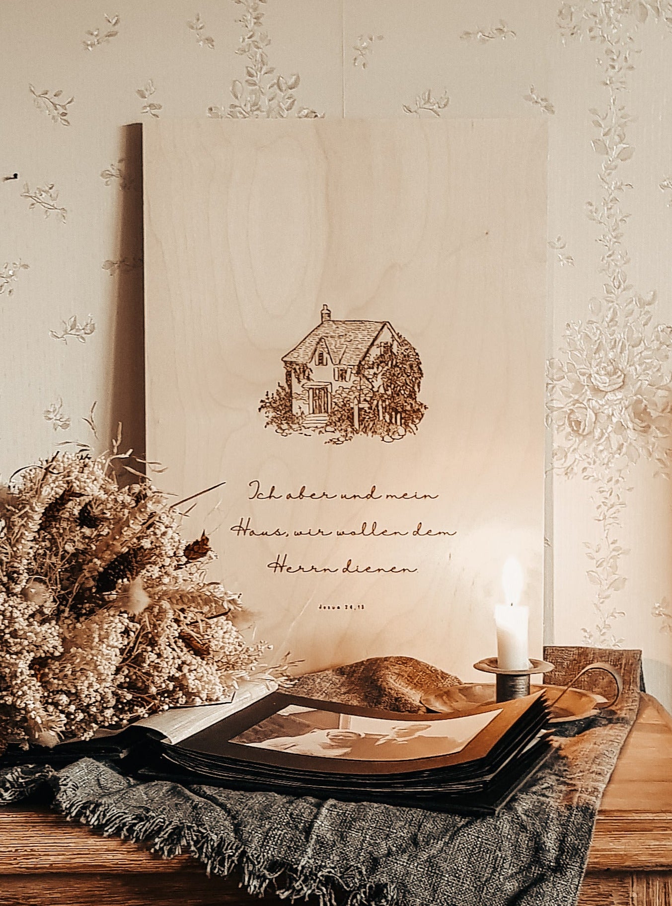Holzposter A3 “Josua 24,15”