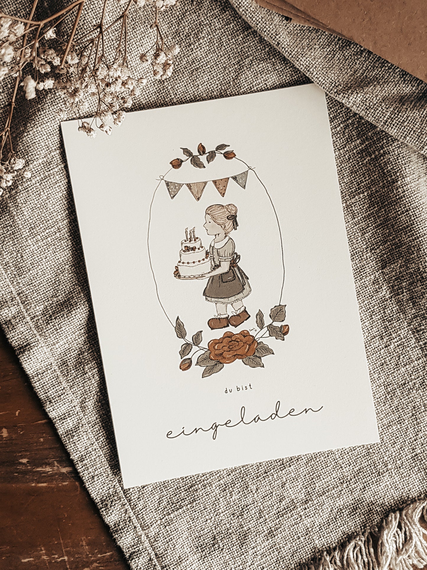 Einladungs-Set "Mädchen"