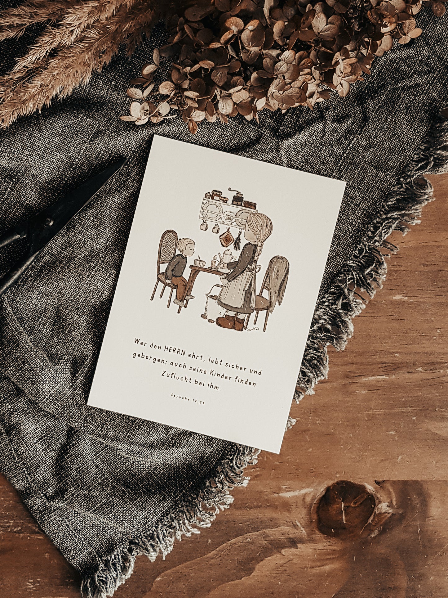 Postkarte “Wer den Herrn ehrt”
