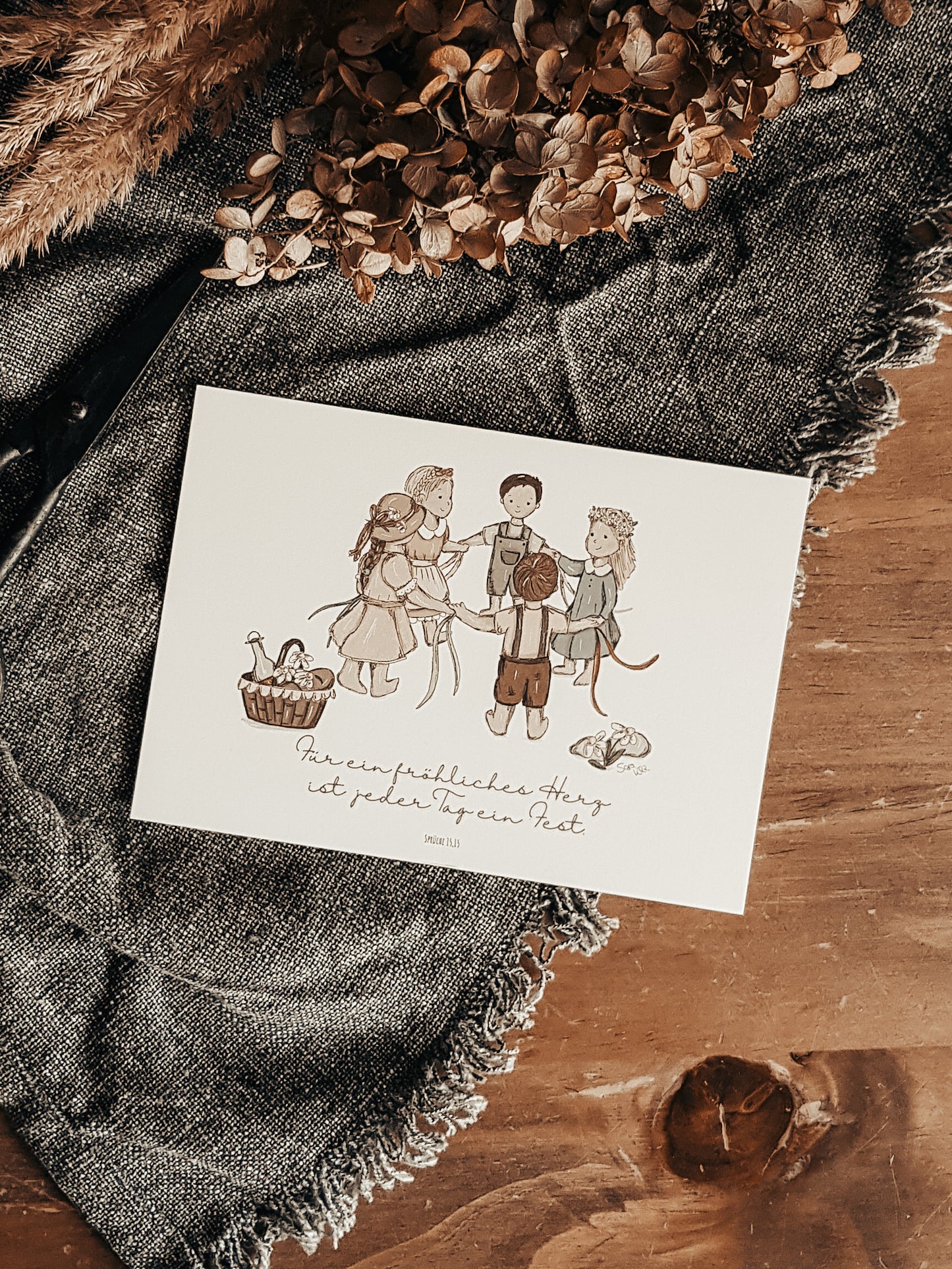 Postkarte “Ein tägliches Fest”