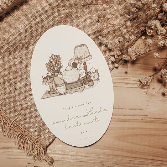 Postkarte “Von der Liebe bestimmt"