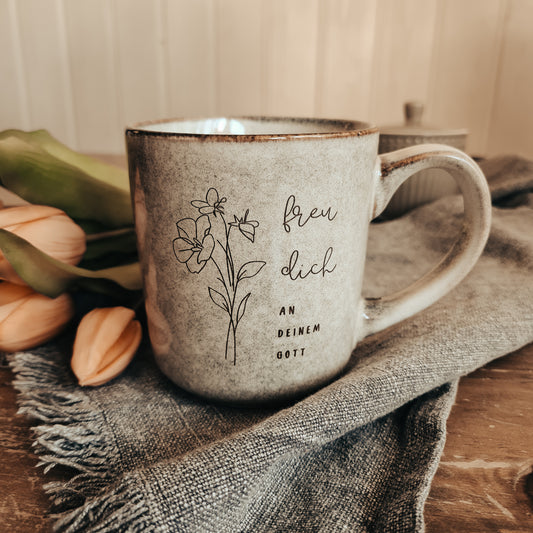 Tasse "freu dich"
