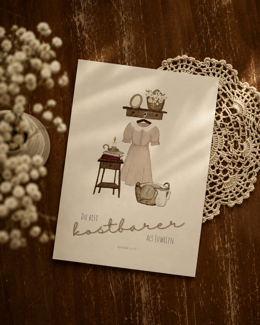 Postkarte “kostbar”