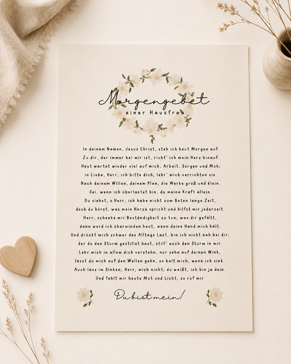 Poster “Morgengebet”