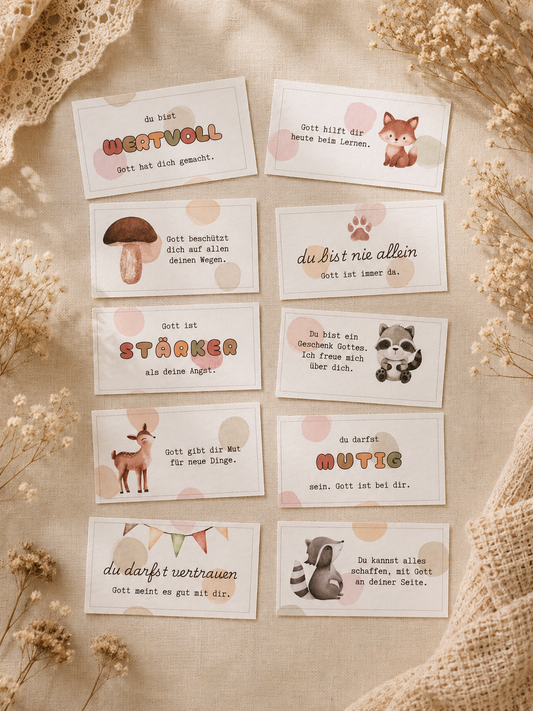 Ermutigungskärtchen Kinder