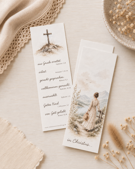 Lesezeichen-Set "in Christus" Frauen