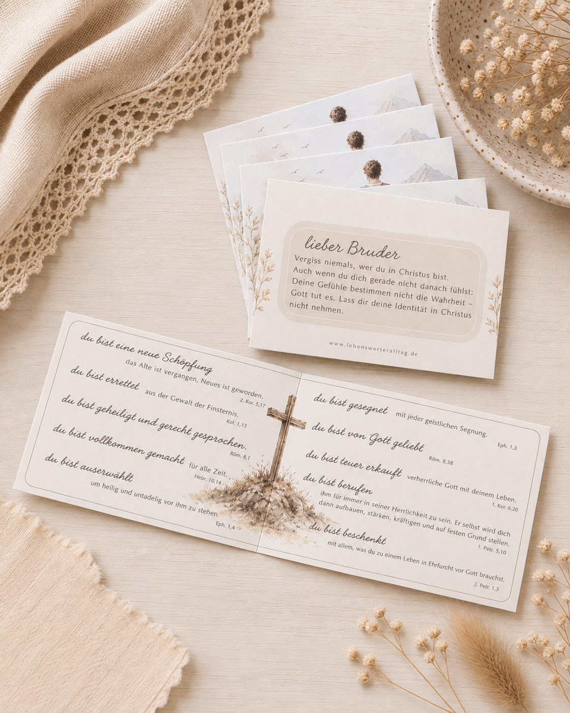 Flyer-Set "Göttliche Wahrheiten" für Männer