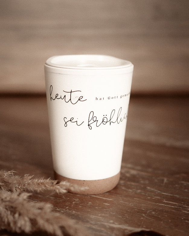 Becher "heute sei fröhlich"