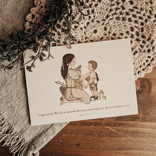 Postkarte “Trage meine Worte”