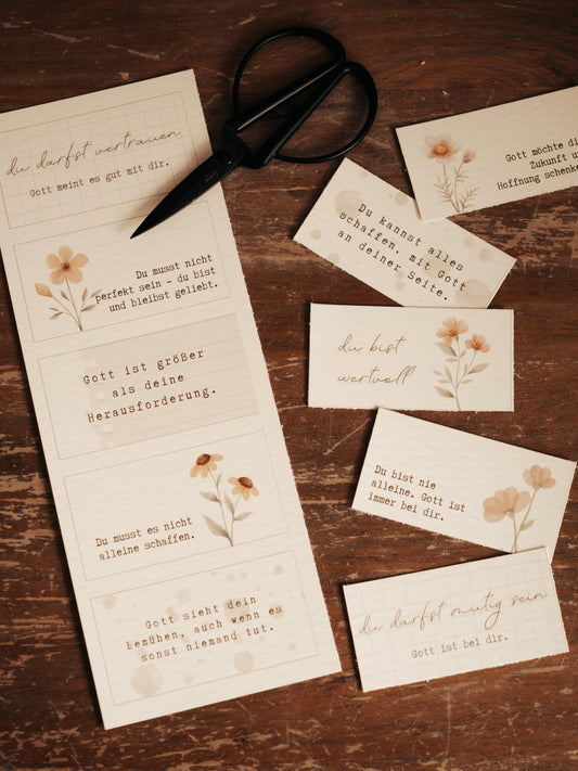 Ermutigungskärtchen Teens