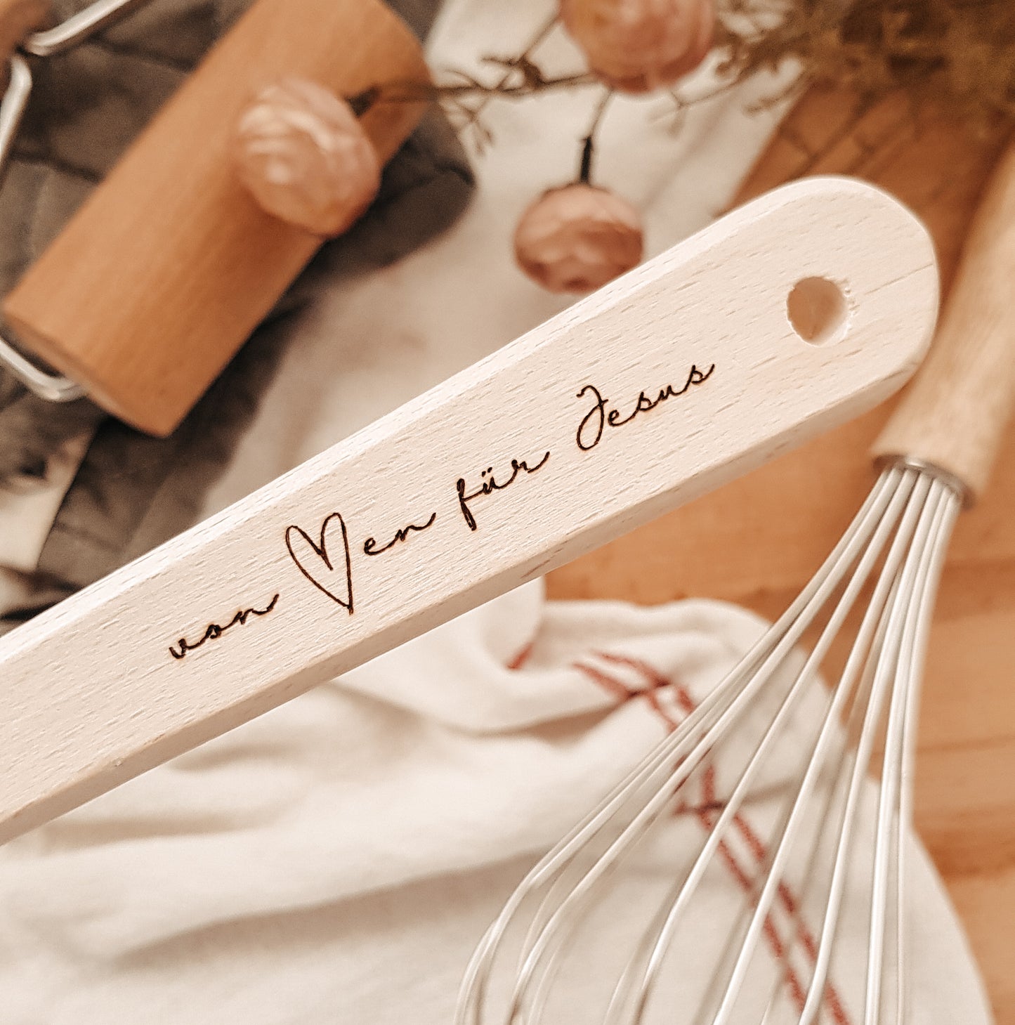 Pfannenwender “von Herzen für Jesus”