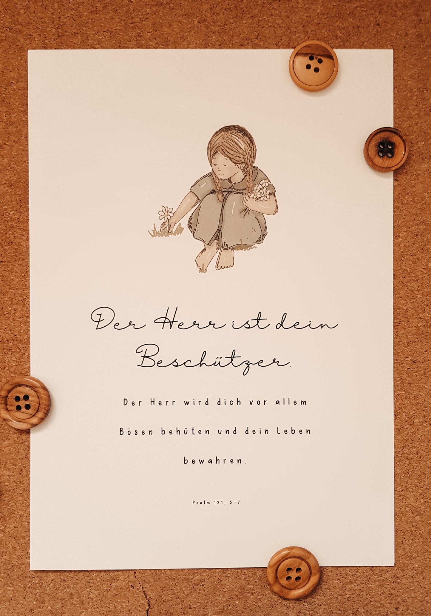 Poster “Segenswunsch Mädchen”