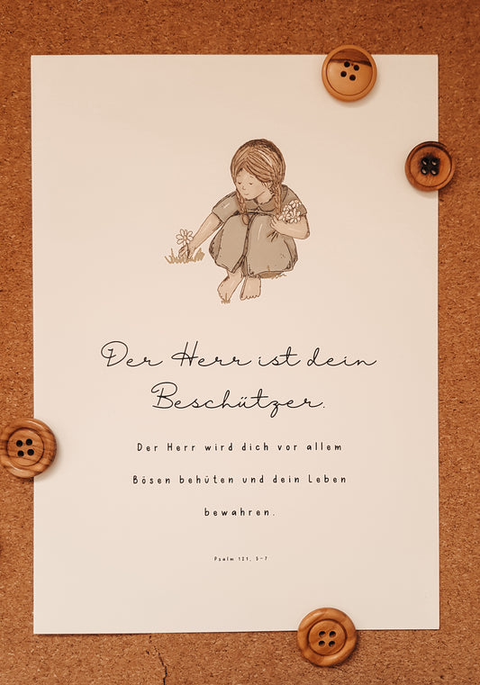 Poster “Segenswunsch Mädchen”