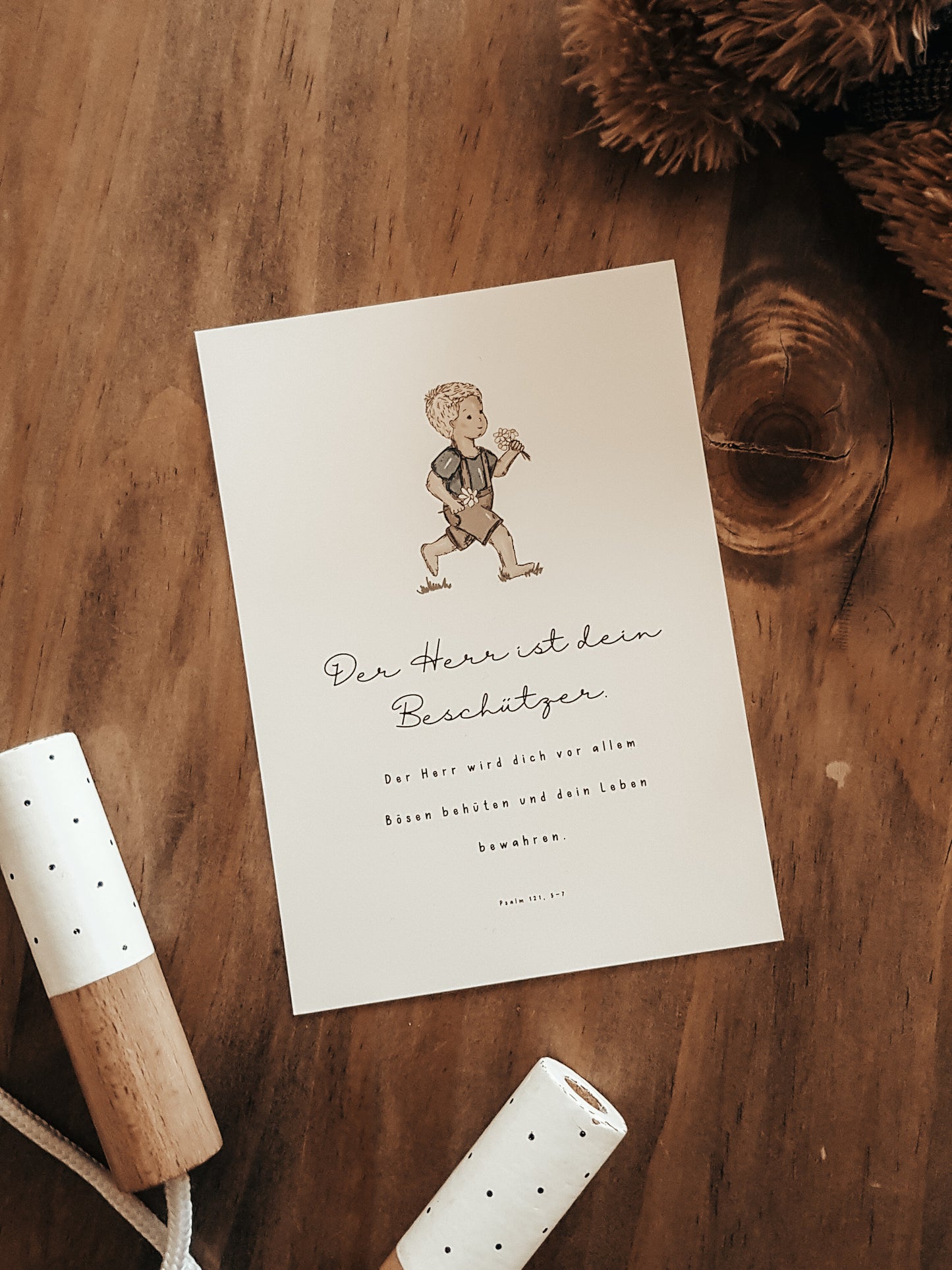 Postkarte “Der Herr ist dein Beschützer” Junge