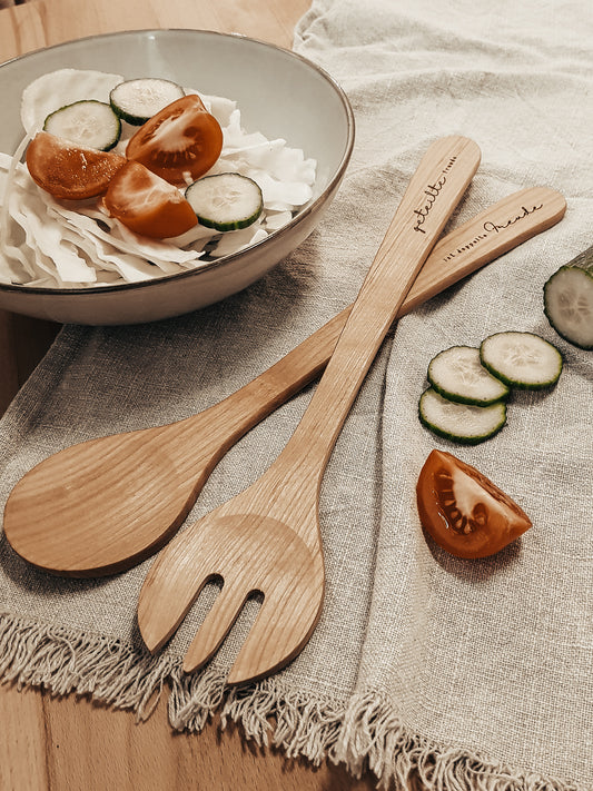 Salatbesteck "geteilte Freude"