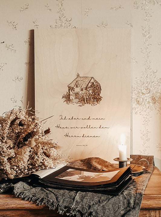 Holzposter A3 “Josua 24,15”